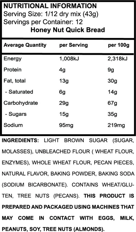 Williams Sonoma Quick Bread Mix, Honey Nut - Image 4