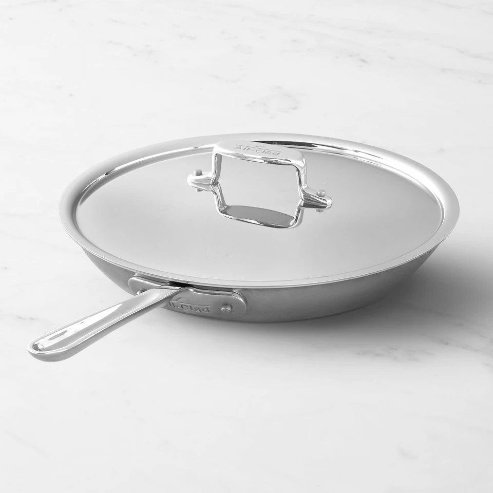 All-Clad d5 Stainless-Steel Nonstick Covered Fry Pan, 30 cm