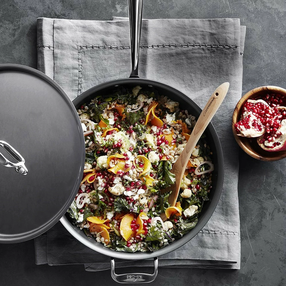 All-Clad NS1 Nonstick Induction Chef's Pan with Lid - Image 2