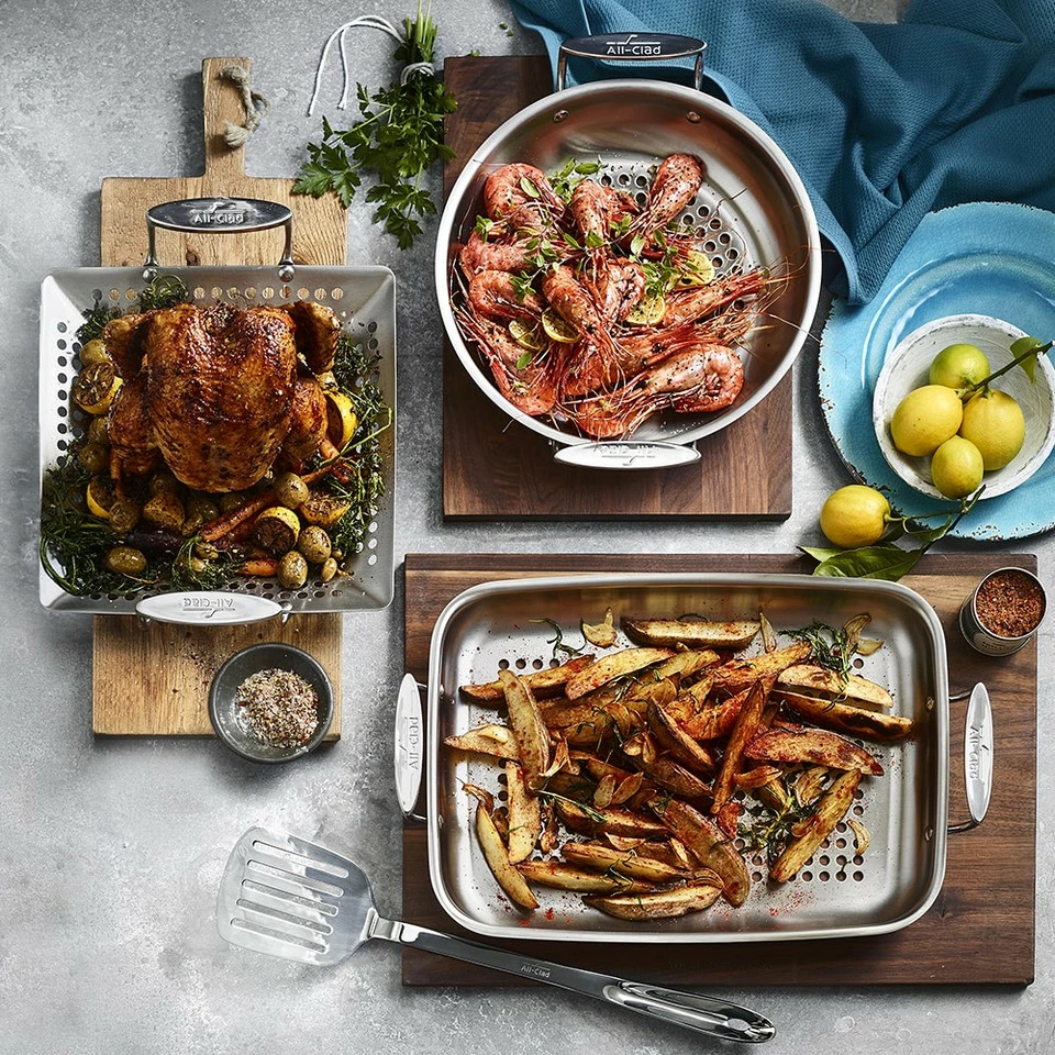 All-Clad Stainless Steel Outdoor Frying Pan - Image 4