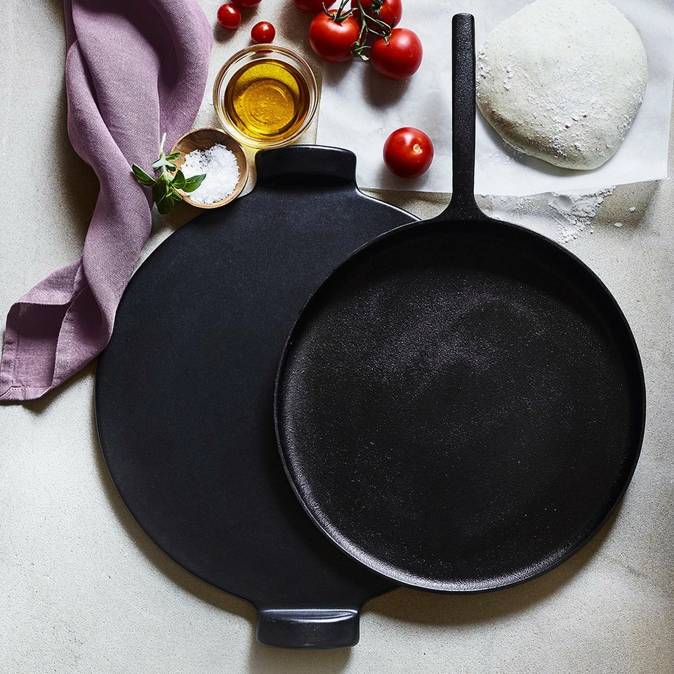 Emile Henry French Ceramic Pizza Stone - Black - Image 6