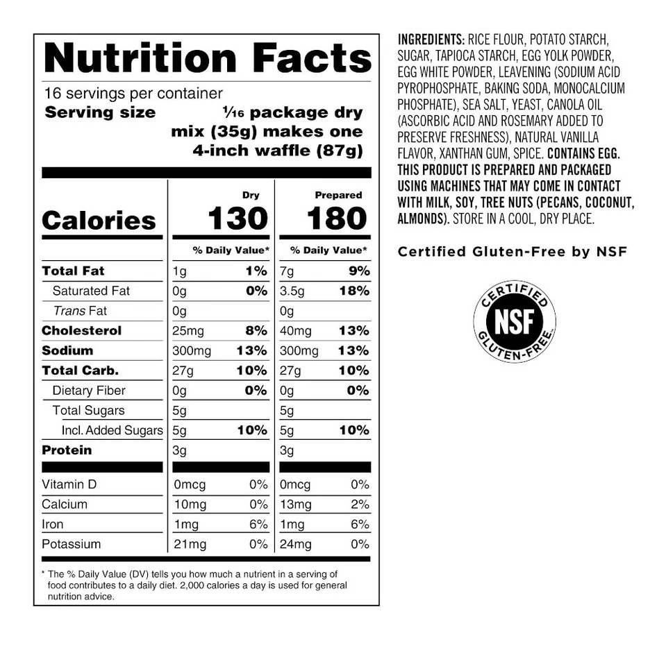 Williams Sonoma Gluten-Free Bellegem Waffle Mix - Image 3