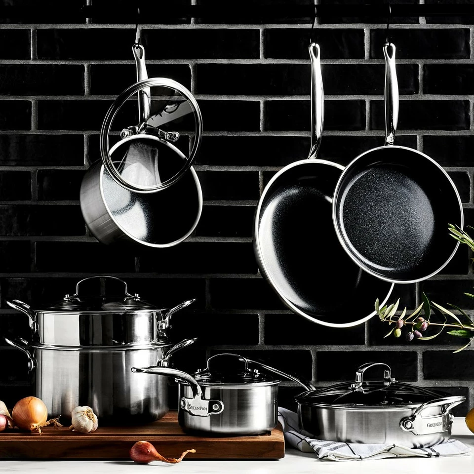 GreenPanâ„¢ Premiere Ceramic Non-Stick Fry Pan, Set of 3 - Image 3