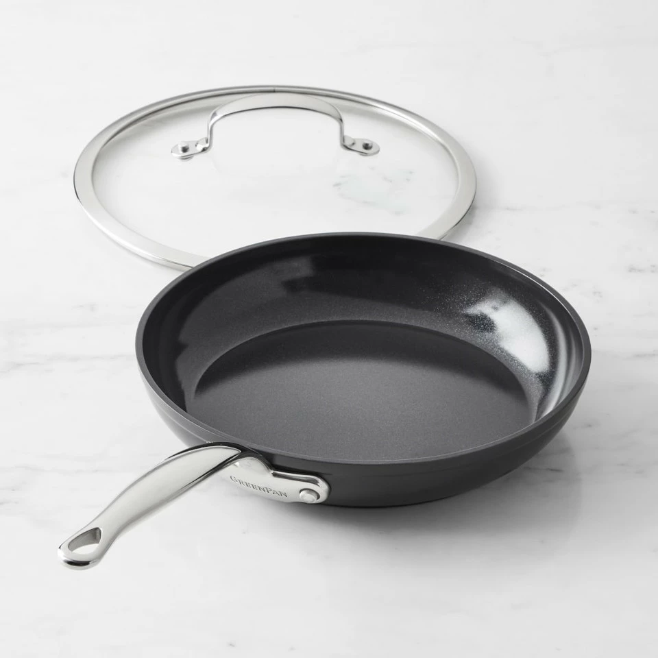 GreenPanâ„¢ Premiere Hard Anodised Ceramic Non-Stick Covered Frying Pan - Image 4
