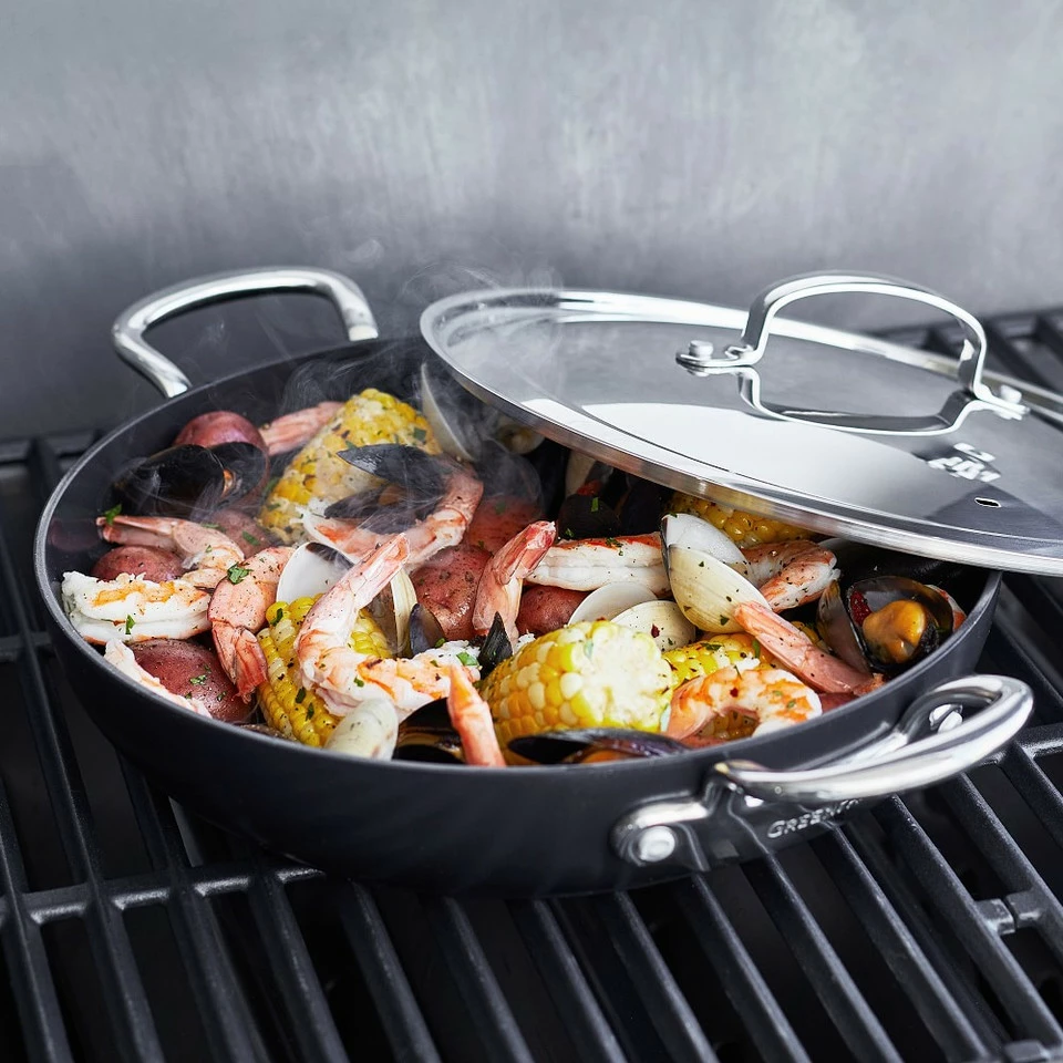 GreenPanâ„¢ Premiere Ceramic Non-Stick Outdoor/Indoor Covered Deep Skillet - Image 8