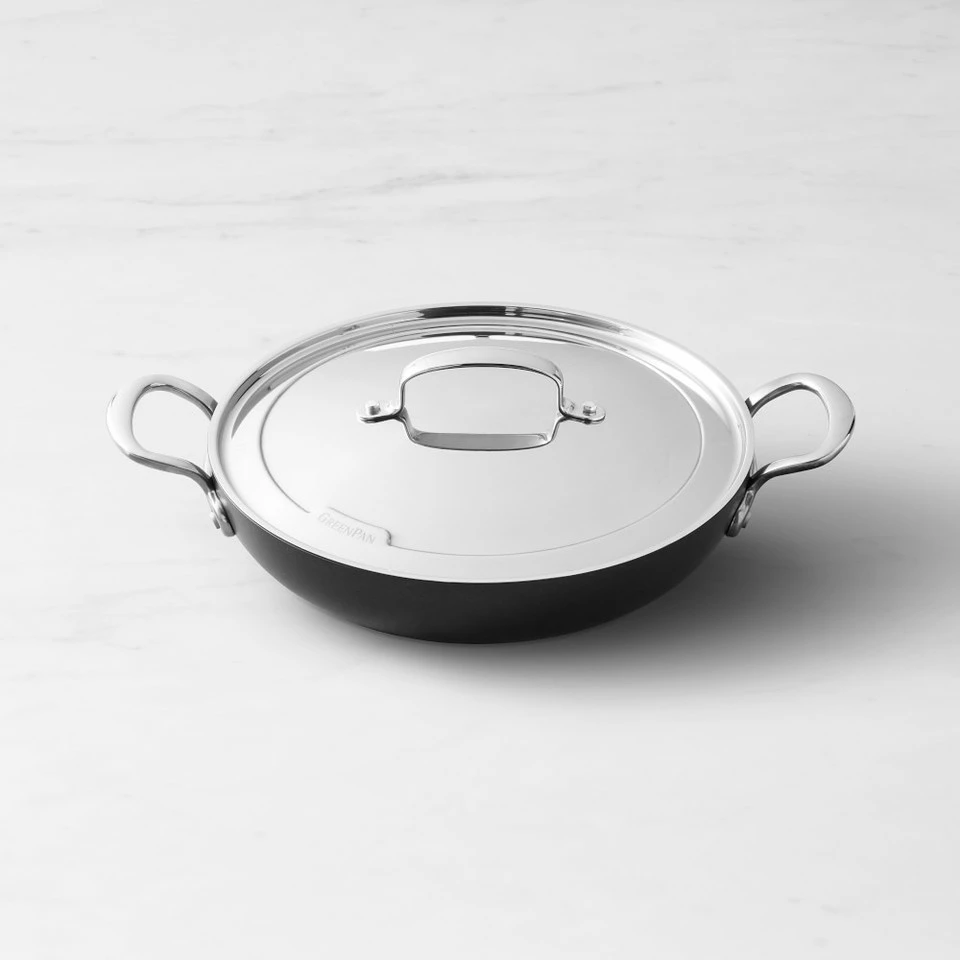 GreenPanâ„¢ Premiere Ceramic Non-Stick Outdoor/Indoor Covered Deep Skillet