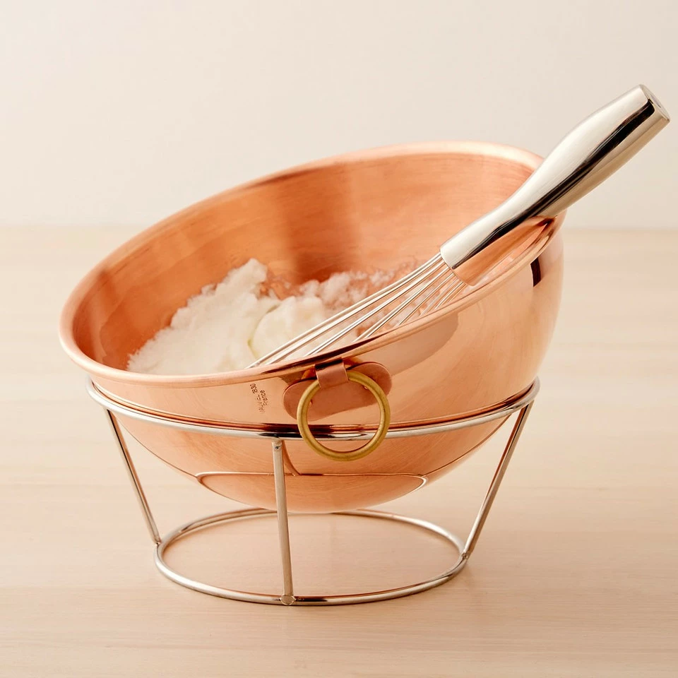 Mauviel Copper Beating Bowl with Loop Handle - Image 3