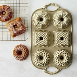 Nordic Ware Non-Stick Cast Aluminium 70th Anniversary Cakelet Plaque