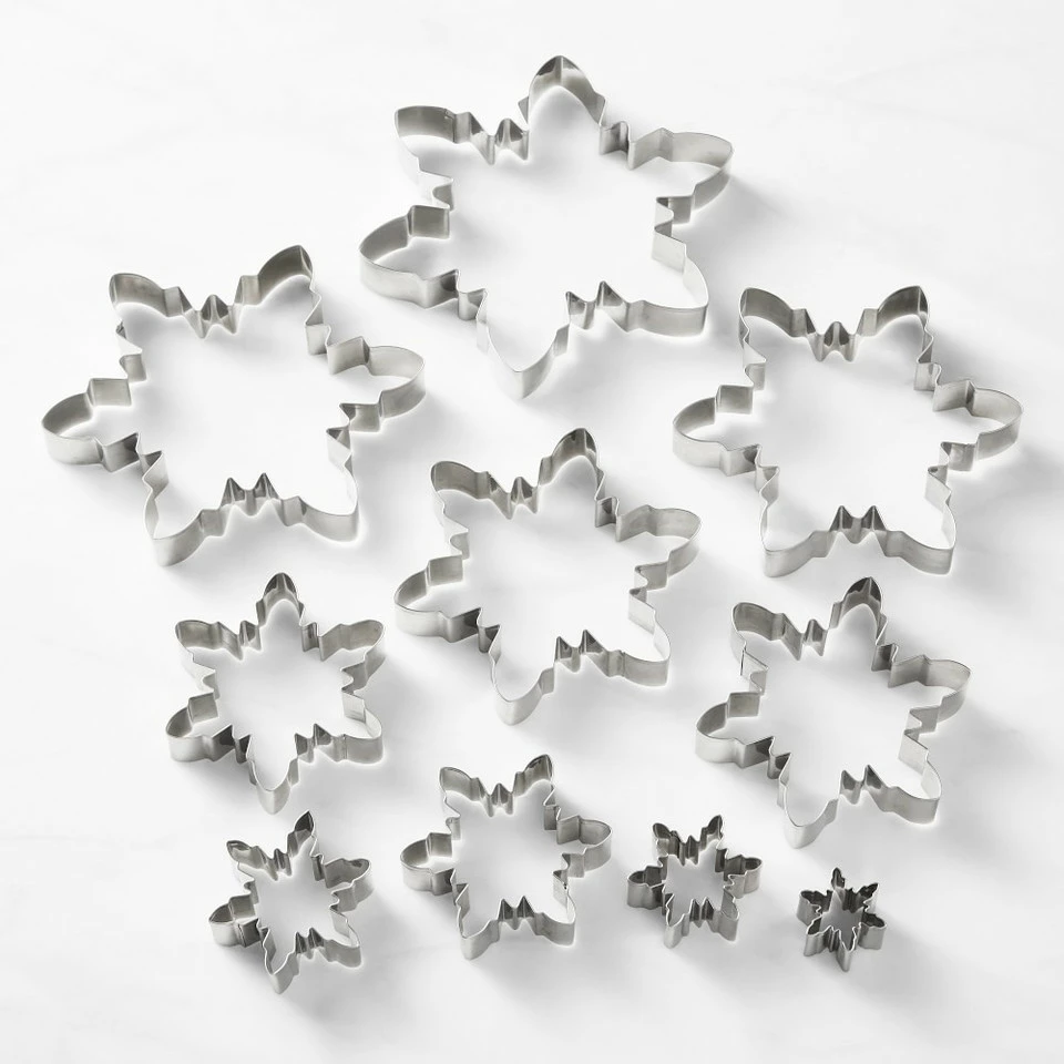 Williams Sonoma Snowflake Kransekake Cookie Cutters 10-Piece Set - Image 3