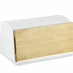 Williams Sonoma Ceramic & Wood Bread Box