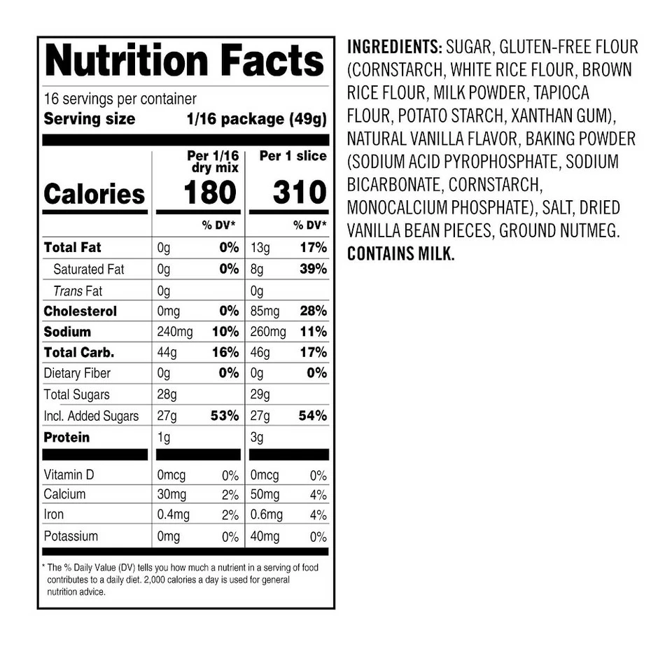 Williams Sonoma Gluten-Free Vanilla Bundt Cake Mix - Image 2