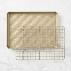Williams Sonoma Goldtouch® Pro Non-Stick Corrugated Quarter Sheet with Rack