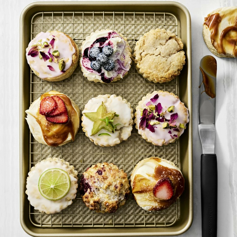 Williams Sonoma Goldtouch® Pro Non-Stick Corrugated Quarter Sheet with Rack - Image 2