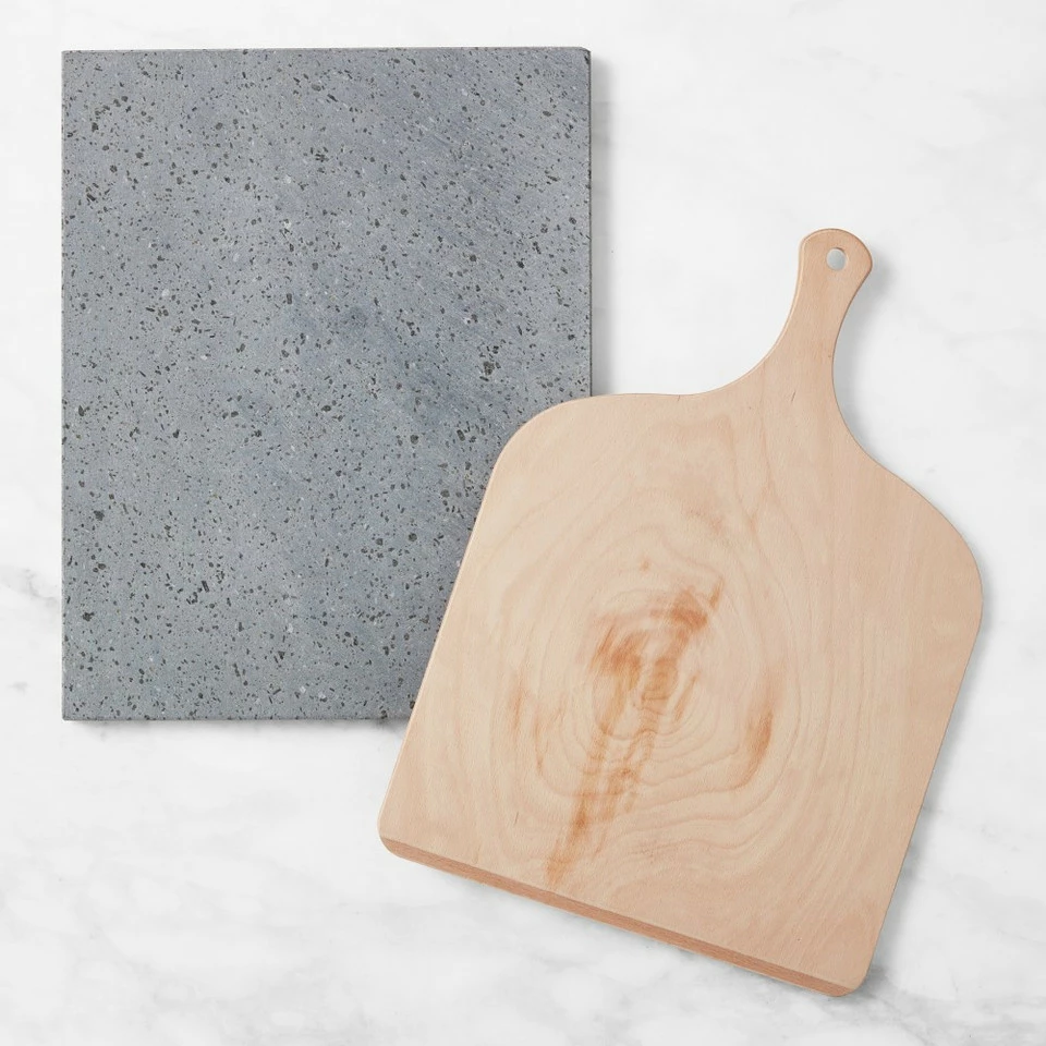 Williams Sonoma Pizza Peel and Lava Stone Set - Image 2