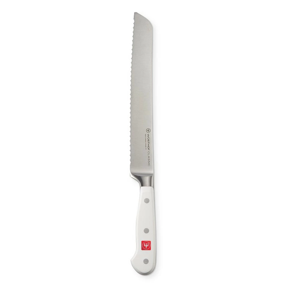 Wüsthof Classic 23 cm Serrated Bread Knife, White - Image 2